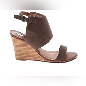 Halogen brown wedges.. genuine leather